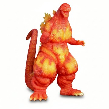 BANDAI 東寶30cm 哥吉拉1995紅蓮橘透 PVC完成品  1個