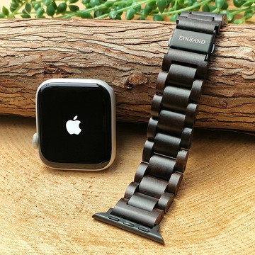 【木製錶帶】EINBAND AppleWatch 專用天然木質錶帶 木質錶帶 20mm【檀香木】
