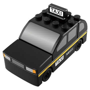 TAKARA TOMY TOMICA PLARAIL BLOCK 計程車 TW99480  黑色  1個