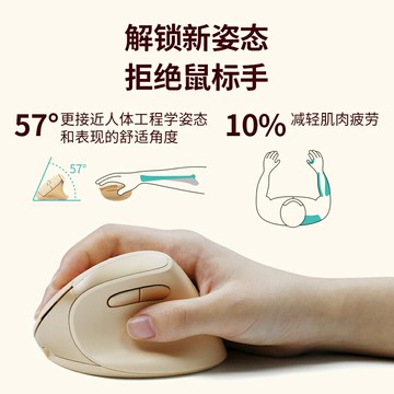 BOW 人體工學雙模垂直滑鼠靜音筆記本電腦女小手專用立式