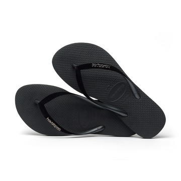 【havaianas 哈瓦仕】Slim Velvet 黑色 女鞋 巴西人字拖 夾腳拖鞋