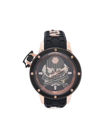 Philipp Plein - Plein Rich 46mm - men - Silicone/stainless steel/Brass - One Size - Black
