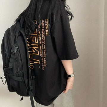 已售9642件💖Vuja de 純棉 t恤 短袖上衣女 英文印花 T恤 韓國上衣 oversize T恤 潮流衣服 寬