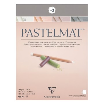 Clairefontaine PASTELMAT PAD N°2粉彩砂卡紙本 360 g/m² 12張 無酸性紙  24 x 30cm