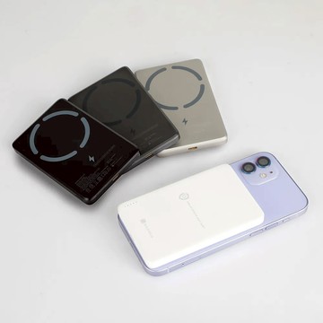 Superthin固態行動電源(5000mAh) POT-483S - 白