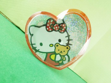 【震撼精品百貨】Hello Kitty 凱蒂貓~膠台-心型紅色