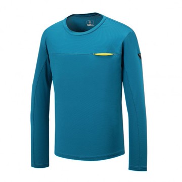 【【蘋果戶外】】山林 41P69 81 海藍 男 抗菌排汗長袖上衣 透氣長袖上衣 透氣超彈性涼爽吸濕快乾 春夏 Mountneer