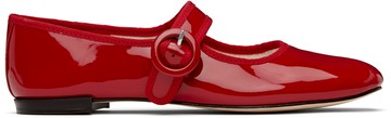 Repetto 红色 Georgia Square-Toe 玛丽珍鞋