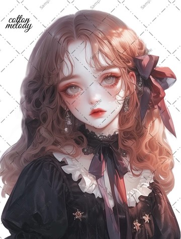 original sticker no.863 人物貼紙 原創貼紙 人物貼紙 女孩貼紙 原創人物貼紙