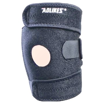 AOLIKES 奧力克斯 運動登山護膝 7912 四彈簧支撐 防滑  適合腿圍34~58cm  黑色  1個