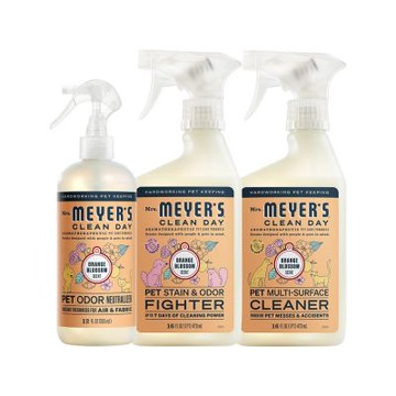 Mrs. Meyer s梅耶夫人 寵物居家環境安心清潔 甜橙花 3入組
