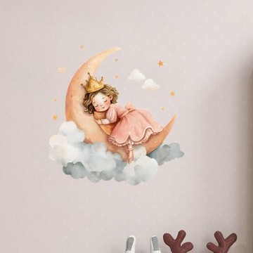 【MR.ZAKKA】創意壁貼-浪漫主題 可愛地精矮人愛心熱氣球 居家布置 DIY可移式壁貼 無痕壁貼 牆貼