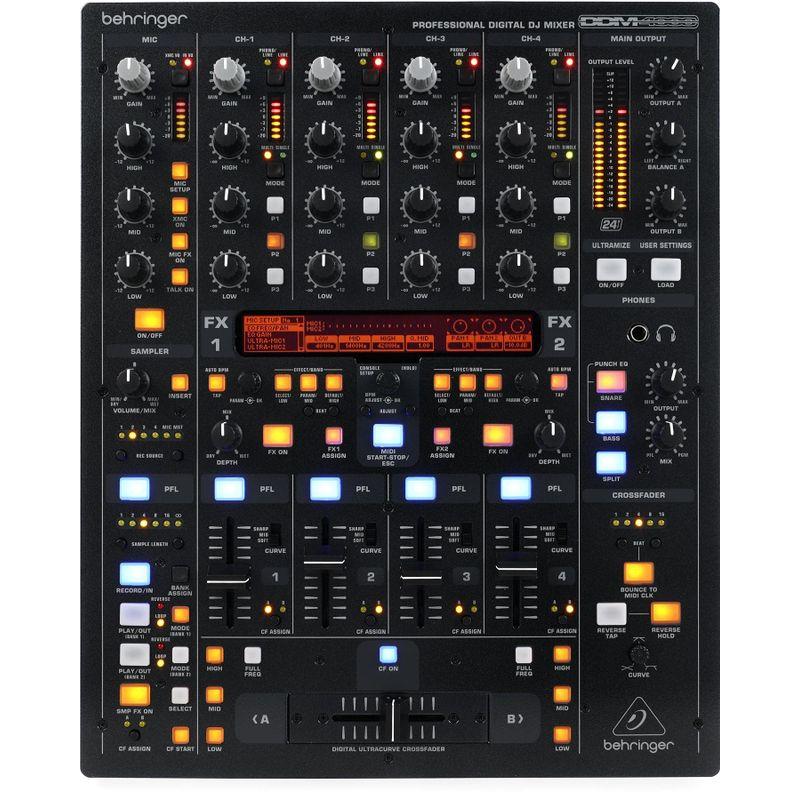 Behringer DJミキサー 5ch FX オートBPMカウンター サンプラー搭載 32bit処理 3バンドEQ DDM4000