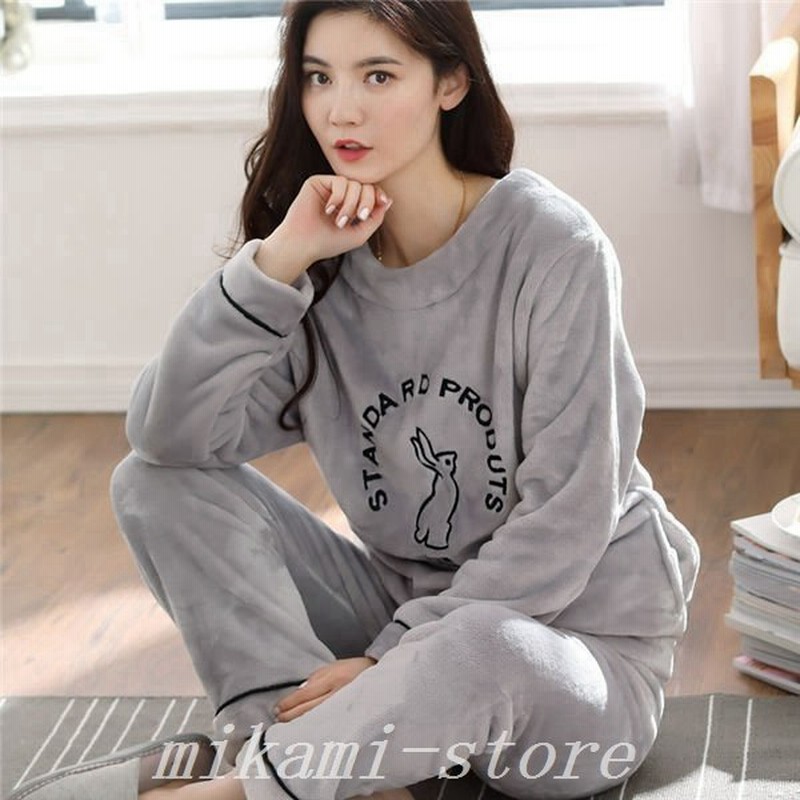 ルームウェア上下セット冬パジャマレディース長袖もこもこかわいいルームウェア秋冬パジャマあったかい上下モコモコパジャマ部屋着 通販 Lineポイント最大0 5 Get Lineショッピング