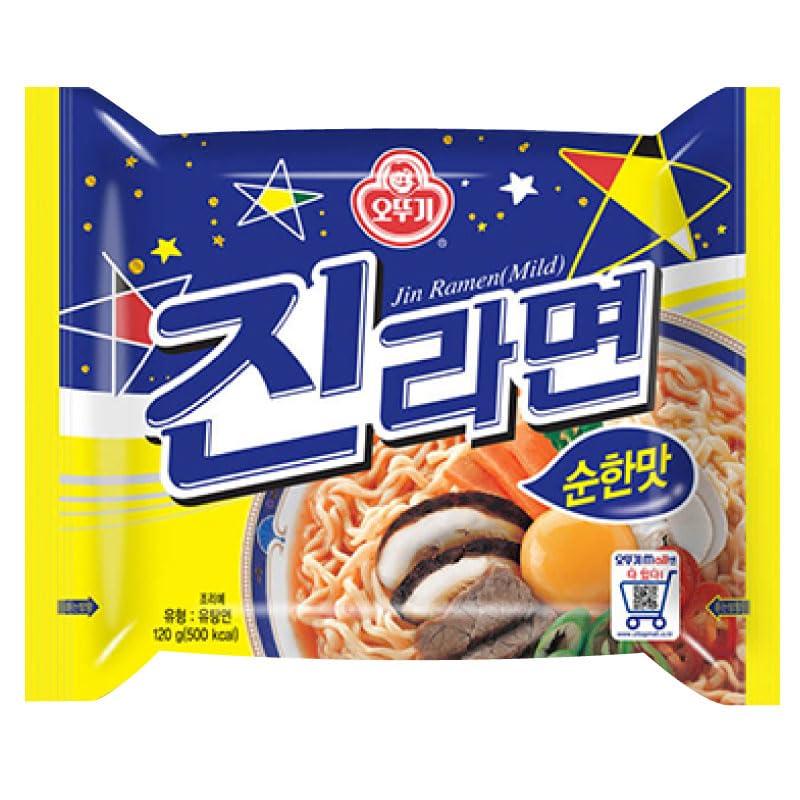 [オットギ]　ジンラーメン(純味)120g　■韓国食品■韓国食材■韓国ラーメン■　インスタントラーメン■袋ラーメン■ラーメン ■美味しいラーメン■