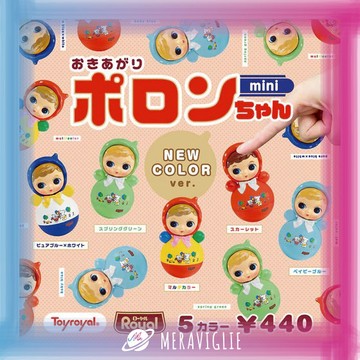 【M.M小舖】『現貨』Kenelephant 轉蛋 扭蛋 不倒翁Poron醬mini-新色篇 昭和娃娃 全5款