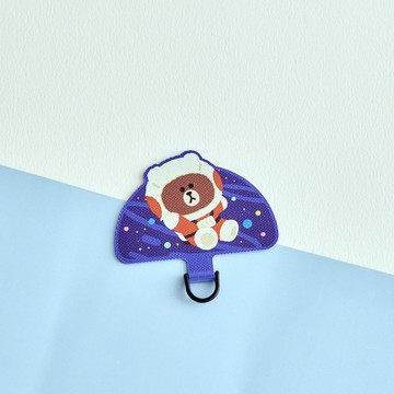 LINE FRIENDS經典-太空裝熊大手機掛片/夾片