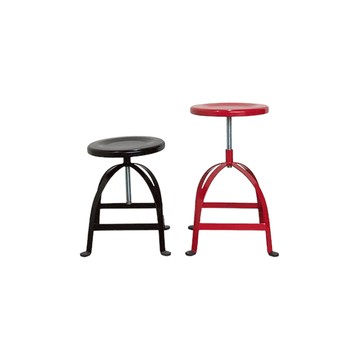 卡樂芙全鐵旋轉圓凳 ST012 鐵凳 工作椅 [出清] 復古工業鮮豔