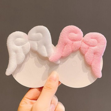 【蜜糖の髮飾】臺灣出貨毛絨髮夾女側邊劉海可愛日系髮卡小櫻謝安然同款天使翅膀夾子頭飾