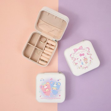 【R.FUN SHOP】三麗鷗拉鍊飾品盒 凱蒂貓 大耳狗 酷洛米 布丁狗 雙星仙子 收納盒 飾品盒 居家生活 BF198