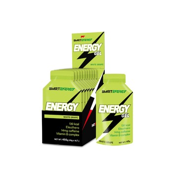 【紅牛】聰勁Energy  Gel能量包10入(白葡萄口味) 王家梁推薦 (能量膠、刺五加、咖啡因、果膠)
