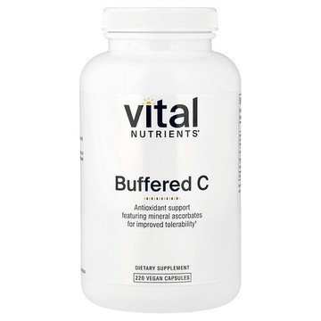 Vital Nutrients, 緩衝 C，220 粒全素膠囊