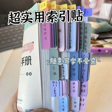 莫蘭迪索引貼 分類標籤貼 書籤貼紙 索引貼 分頁貼 便籤 便利貼 標籤貼 記號貼 重點貼 筆記貼 N次貼 便利貼0115