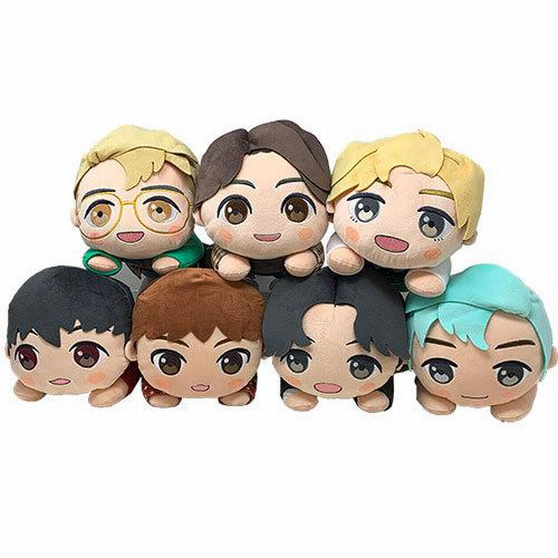 特価 全7種セット TinyTAN 寝そべり ぬいぐるみ 30cm BTS BT21 ...