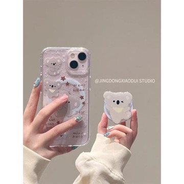 磁吸支架ins適用meizu18pro魅族21無界版全包邊note9灰色考拉可愛