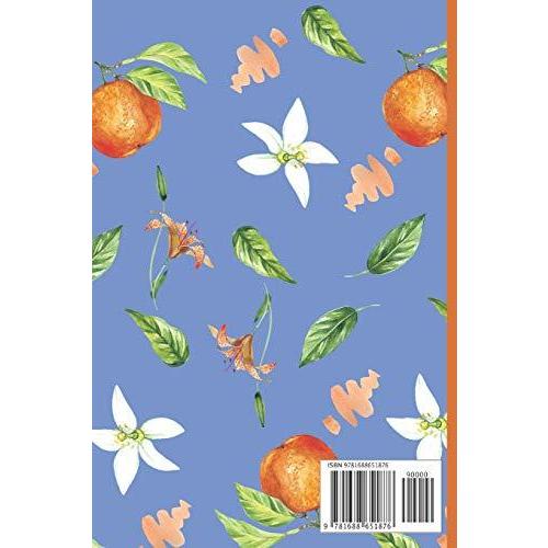 ノート 文具 おしゃれ |Composition Notebook: Cornflower Blue Orange gifts for women,m