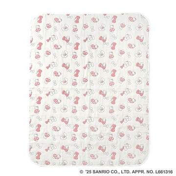 Hoppetta 【三麗鷗聯名】HELLO KITTY 六層紗被 L