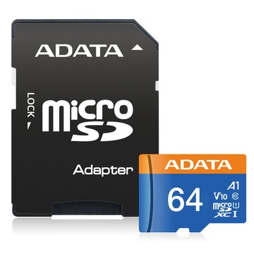 ADATA 64G Premier microSDXC UHS-I A1/U1/C10 高速記憶卡