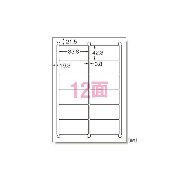 （まとめ） エーワン ラベルシール〈プリンタ兼用〉キレイにはがせるタイプ（再剥離） マット紙（A4判） 100枚入 31175 〔×2セット〕