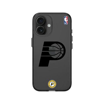 iPhone 16 Clear (相機按鈕) 酷墨灰 - NBA - B&W-印第安納溜馬 Indiana Pacers B&W