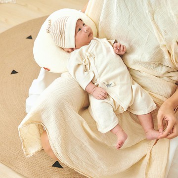 【cott organics】日本有機棉新生兒蝴蝶衣