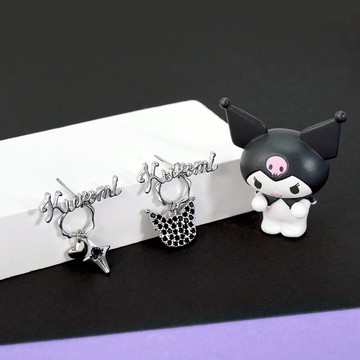 【STORY故事銀飾】Kuromi World 系列-酷洛米造型耳環