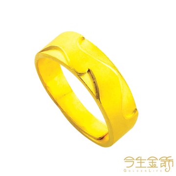 【今生金飾】熱戀記憶 男戒(純黃金戒指)