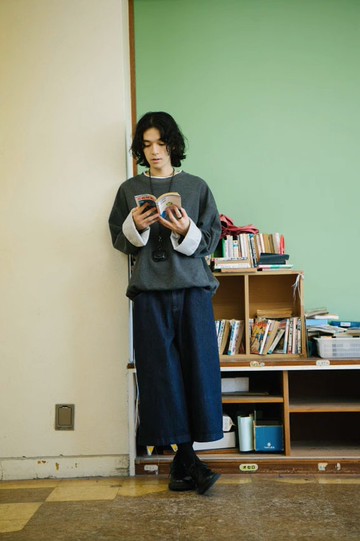 兩袖大風 日系復古華夫格衛衣