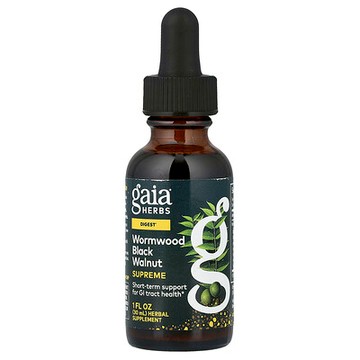 Gaia Herbs, 苦艾黑胡桃提取物，1盎司（30ml）