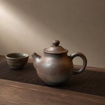 柴燒古樸茶壺 / 純陶土茶壺 / 小平凡手作