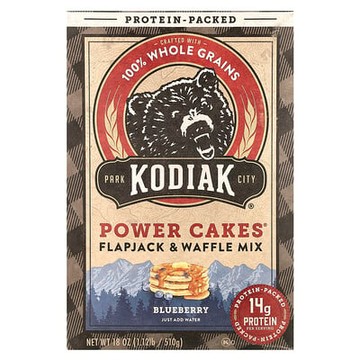 Kodiak Cakes, Power Cakes®，烙餅華夫餅混合料，藍莓味，18 盎司（510 克）
