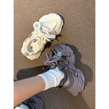 賈不假老爹鞋女款2025秋季新款厚底女鞋增高休閑鞋百搭鞋子運動鞋