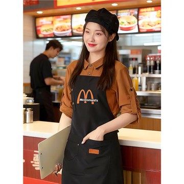 餐飲服務員工作服長袖女中式酒店火鍋奶茶飯店高檔快餐廳秋冬套裝