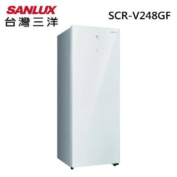 SANLUX台灣三洋240公升變頻直立式玻璃冷凍櫃SCR-V248GF
