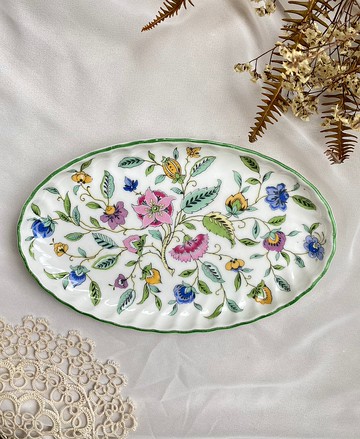 【好日戀物】 英國皇家手繪花卉盤點心盤儀式感