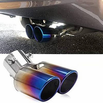 no.1 racing マフラーカッター 下向き 2本出し 取り付け直径 30mm～60mm デュアル 軽自動車 ステンレス製 汎用 跳ね上げ 大口径 エアロパ
