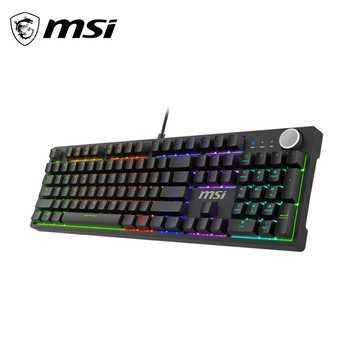 【MSI 微星】FORGE GK320 RED TC 電競機械紅軸鍵盤【三井3C】