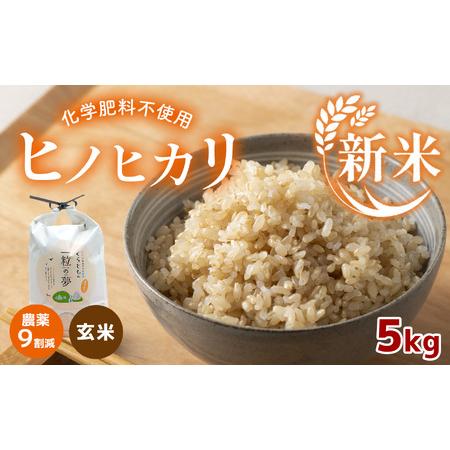 ふるさと納税 農薬9割減・化学肥料不使用 ヒノヒカリ(玄米) 5kg 山口県美祢市