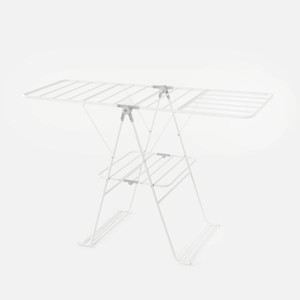 INK鐵製烤漆蝶型曬衣架 白