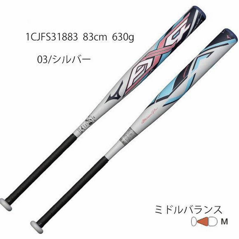 即納】ミズノ MIZUNO ソフトボール3号ゴムボール用バット(ミズノプロ ...